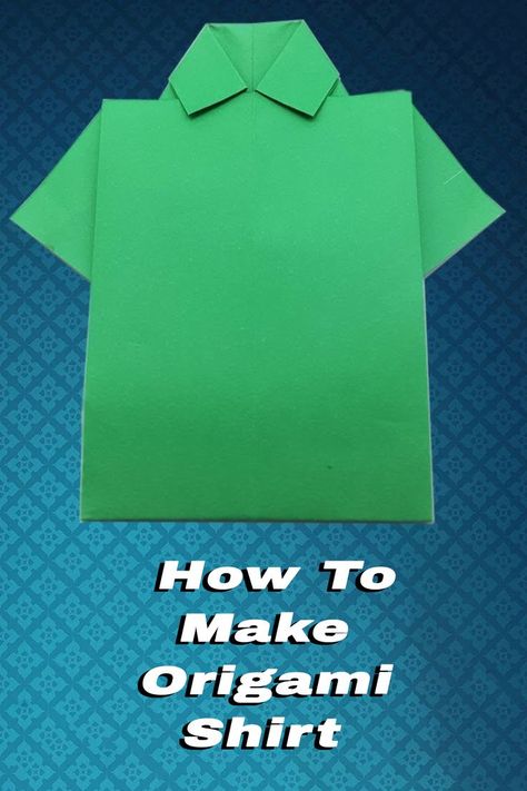 Paper Jersey Tutorial, Shirt Origami Tutorial, Origami Football Shirt, Hawaiian Shirt Craft, Paper Shirt Craft, Origami Shirt Tutorial, Origami Tshirt, Origami T Shirt, Glow Gallery