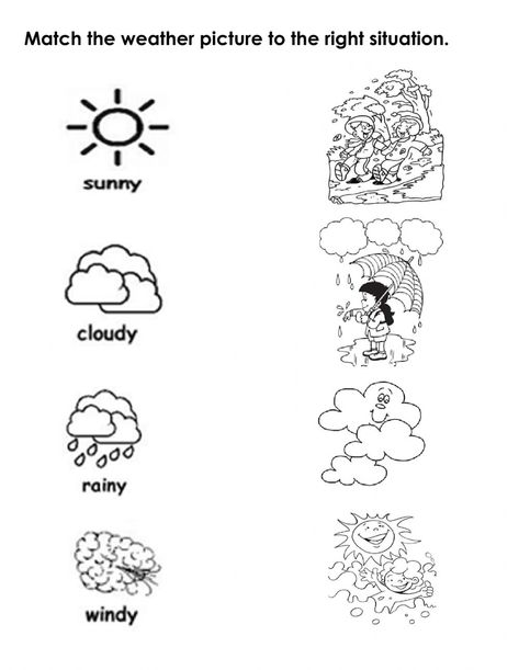 Weather Worksheets For Kindergarten, Exercise For Kindergarten, Weather Printables, Weather Kindergarten, Weather Tools, Weather Worksheets, Shape Tracing Worksheets, Weathering And Erosion, Map Worksheets