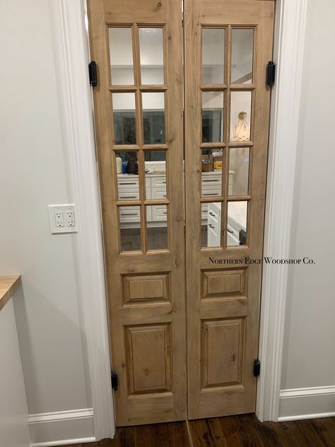 Excited to share the latest addition to my #etsy shop: Custom Built: Glass French Doors Sliding Barn Door, Hinge, Pocket Door, Pantry Doors, Custom Antique Doors https://etsy.me/3DZfQ51 #custombuilt #hardwood #solidwood #mortiseandtenon #barndoor #utah #madeinusa #alde French Doors Farmhouse, Door French Country, French Country Doors, Kitchen Pantry Doors, Barn Door Hinges, Laundry Room Doors, Farmhouse Door, Pantry Remodel, Farmhouse Doors