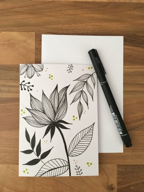 Easy Doodle Art Drawing Flowers, Girly Art Drawing, Drawing Inspiration Sketchbooks Easy, Sketch Pen Art Doodles Easy, Flower Art Drawing Simple, Mandala Art Therapy Hand Drawn, Drawing Ideas Flowers Pencil, Pen Art Drawings Easy, Split Drawings