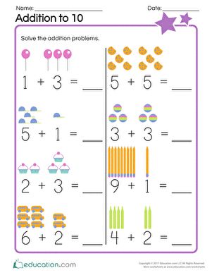 Kindergarten Addition Worksheets Free, One Digit Addition Worksheets, Valentine Math Worksheet, Kindergarten Addition, Kindergarten Math Worksheets Addition, Kindergarten Math Free, Kindergarten Math Worksheets Free, Kindergarten Addition Worksheets, Addition Kindergarten