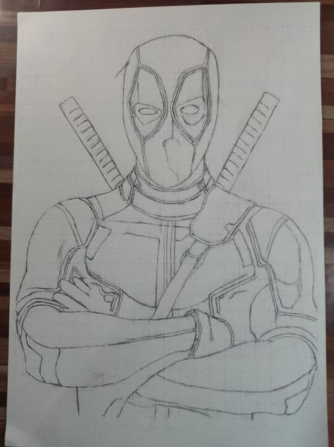 Avengers Characters Drawings, Deadpool Pencil Drawing, Deadpool Sketch Easy, Deadpool Sketch Pencil, Peter Parker Sketch, Deadpool Art Sketches, Deadpool Drawing Sketches, Marvel Avengers Drawing, Deadpool Art Drawing