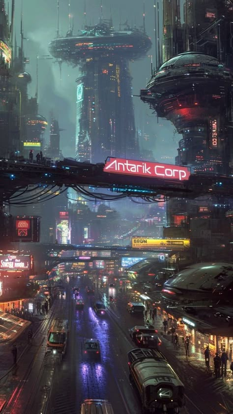 Cyberpunk Slums Concept Art, Futuristic World Concept Art, Cyberpunk City Slums, Futuristic Slums, Scifi City Concept Art, Sci Fi Fantasy Aesthetic, Cyberpunk Architecture, Cyberpunk 2077 Aesthetic, Dystopian City