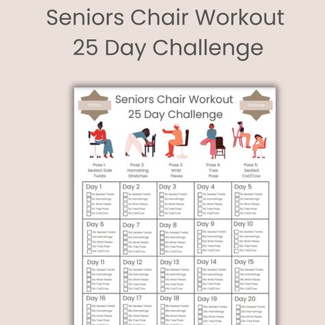 25 Day Chair Workout for Seniors to Reshape Summer Body | Full Body Exercise Guide #Get_Fit_Challenge #Fat_Loss_Gym_Workout #Workout_Challenge_Beginner #Belly_Fat_Challenge https://www.theworldaccordingtome.org/fitness-health/1942179_30-day-ab-challenge-for-beginners-get-stronger-abs-step-by-step/?25-day-chair-workout-for-seniors-to-reshape-summer-body-full-body-exercise-guide Office Chair Workout, Full Body Exercise, Chair Workout, 30 Day Ab Challenge, Challenge Workout, Chair Pose Yoga, Desk Workout, 30 Day Abs, Daily Workout Plan