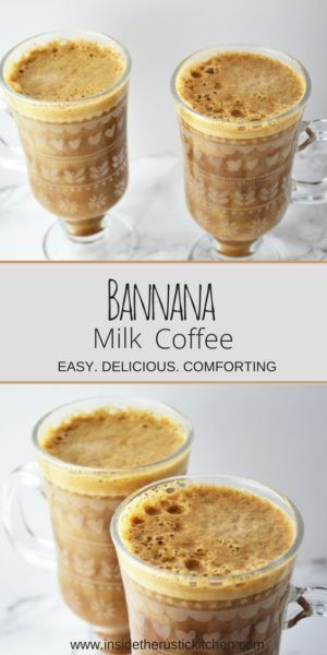 Vacation Cocktails, Resep Smoothie, Banana Coffee, Coffee Mix, Breakfast Coffee, Banana Milk, Milk Coffee, Coffee Recipe, Coffee Milk