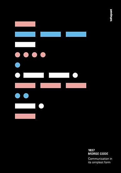 morse code - communication in its simplest form by tothepoint poster Morse Code Poster, Morse Code Graphic Design, Morse Code Wallpaper, Coding Branding, Code Graphic Design, Coding Poster, Coding Art, Coding Design, Morse Code Words