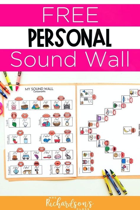 Make learning phonics fun and engaging in your classroom with this personal sound wall! Designed specifically for kindergarten, 1st grade, and 2nd grade students, this personal sound wall allows your students to better master phonics skills. Add this FREE resource to your writing, phonics activities, and individual reading time. Learn more and get your free sound wall here! Phonemic Awareness Kindergarten, Phonics Learning, Improve Reading Skills, Long Vowel Words, Free Sound, Sound Wall, Learning Phonics, Phonics Rules, Long Vowel