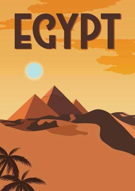 Egypt Vector Illustration Background Egypt Illustration Art, Egyptian Illustration Art, Egypt Graphic Design, Egypt Branding, Travel Poster Design Graphics, Egyptian Art Design, Egyptian Lifestyle, Egypt Poster Design, Egypt Background