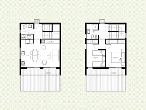 Duplex Floor Plans, Duplex Plans, Apartment Floor Plan, House Plans One Story, Minimalist Apartment, Weekend House, Tiny Apartment, Tiny House Plans, Small Houses