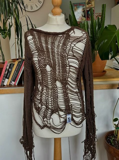 Knit Distressed Sweater, Distressed Knit Dress, Distressed Sweater Outfit, Distressed Knitwear, Ripped Knit Sweater, Distressed Jumper, Distressed Clothing, Distressed Knit Sweater, Distressed Crochet