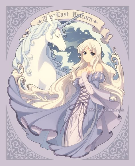 Amalthea Fanart, The Last Unicorn Fanart, The Last Unicorn Amalthea, Dav 19, Unicorn Fanart, Last Unicorn Art, The Last Unicorn Movie, Unicorn Movie, Lady Amalthea