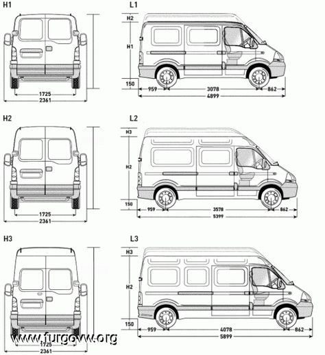 Medidas interiores de las furgos [ESQUEMAS] Ducato Camper, Motorcycle Camping Gear, Caddy Maxi, Camper Diy, Diy Campervan, Van Conversion Interior, Sprinter Camper, Volkswagen Caddy, Campervan Life