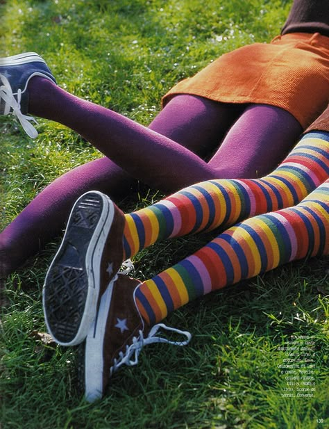 Twee Aesthetic, Funky Tights, Manic Pixie Dream, You Are My Moon, Manic Pixie, Estilo Hippy, Manic Pixie Dream Girl, Striped Tights, Gay Rights