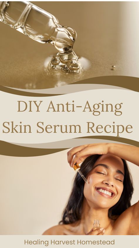 Photo of a women applying skin serum to her face. Essential Oil Face Serum Anti Aging, Diy Face Lotion Anti Aging, Diy Anti Aging Face Wash, Homemade Anti Aging Face Cream, Diy Face Serum Recipe, Frankincense Anti Aging, Facial Serum Diy, Diy Anti Aging Serum, Face Serum Recipe