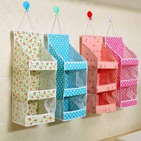 Diy Storage Bins, Storage Bins Diy, Penyimpanan Makeup, Cardboard Storage, Sewing Storage, Storage Bags Organization, Organize Fabric, Cardboard Furniture, Diy Cardboard