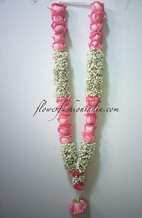 #FloralGarlands made with love. Contact us on 9742200300 to order your #FlowerGarlands. Visit flowerfashionindia.com for more! Wedding Flower Garland Indian, Garland Designs Indian, Bridal Mala Flower, Puladandalu For Marriage, Flower Garlands Wedding, Poola Dhandalu Marriage, Jwellary Design For Wedding, Poola Malalu For Wedding, Kalyana Malai Designs