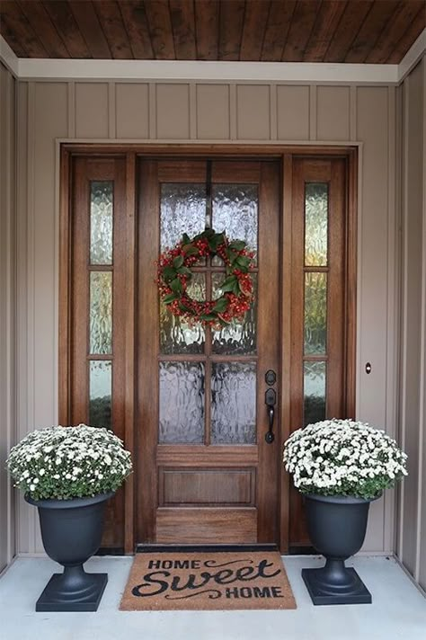 The Best Front Doors with Sidelights and Transoms Front Door Inspiration, Best Front Doors, Front Door Styles, Front Door Ideas, Front Door Entrance, Exterior Front Doors, Door Inspiration, House Front Door, Front Entry Doors