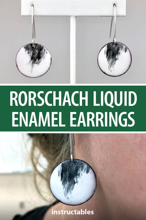 How To Make Enamel Jewelry, Copper Enamel Earrings, Copper Enamel Jewelry, Clay Draping, Metal Enameling, Enamel Techniques, Enameling Techniques, Copper Enameling, Jewelry Painting