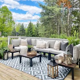 Wayfair | Patio Conversation Sets You'll Love in 2022 Single Couch, Modern Sofa Sectional, Outdoor Couch, Outdoor Patio Furniture Sets, Patio Sectional, Patio Sofa, Conversation Set Patio, Single Sofa, Garden Patio Furniture