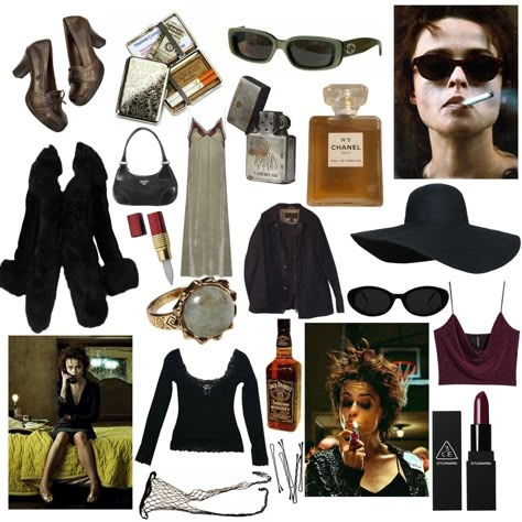 Marla Singer Aesthetic, Marla Singer Outfit, Female Manipulator Outfits, Marla Singer Costume, Goth Fairy Aesthetic, Marla Singer, Singer Costumes, Singer Fashion, Art Outfit