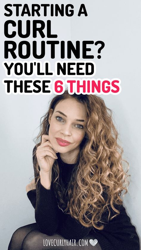 Curly Hair Routine For Beginners. Your Quick Start Checklist For Curly Products, Tools & Techniques. Everything For Your Curly Hair Journey Curly Hair Techniques, Curly Products, Maintaining Curly Hair, Curl Routine, Curly Hair Care Routine, Curly Girl Method, Curly Hair Inspiration, Curly Hair Routine, Curly Hair With Bangs