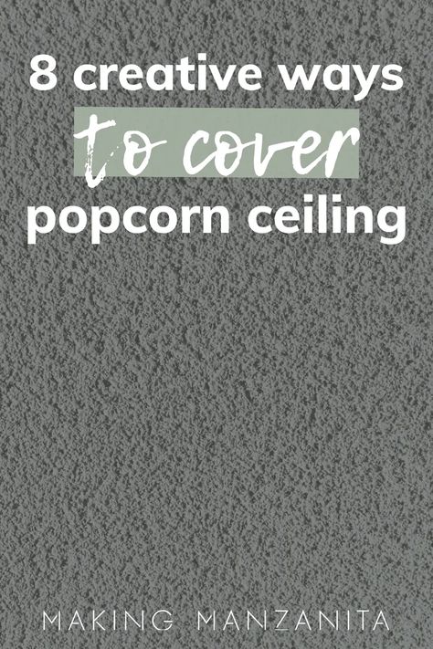 Do you have heavily textured or popcorn ceilings you want to cover? In this guide, we will outline how to cover popcorn ceiling and the cheapest way to do it. No scraping is required! Diy Covering Popcorn Ceiling, Covering Popcorn Ceiling With Beadboard, Ceiling Tiles Over Popcorn Ceilings, How To Scrape A Popcorn Ceiling, Scraping Ceilings Popcorn, Creative Ways To Cover Popcorn Ceilings, Ideas For Popcorn Ceilings, Beadboard Over Popcorn Ceiling, How To Cover Popcorn Ceiling Cheap