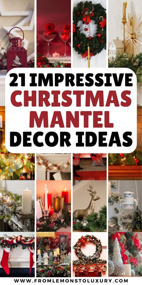 christmas mantle decor ideas Mantle Christmas Decor Ideas Simple, Natural Christmas Mantle, Christmas Mantle Decor Fireplaces Rustic, Christmas Mantle Decor With Tv, Simple Christmas Mantle Decor, Mantle Decor Simple, Christmas Mantel Decorating Ideas Simple, Rustic Christmas Mantle Decor, Simple Christmas Mantle