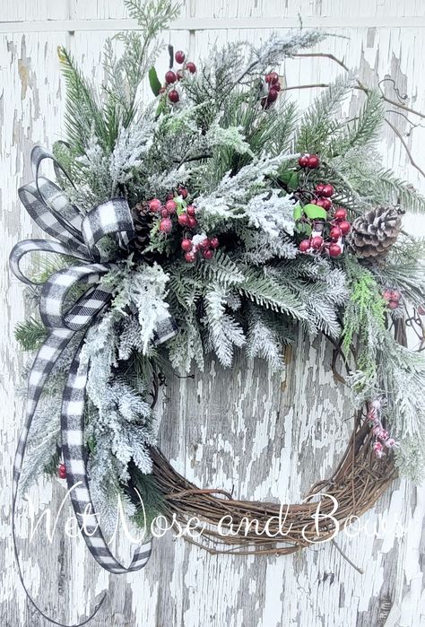 Winter farmhouse decor