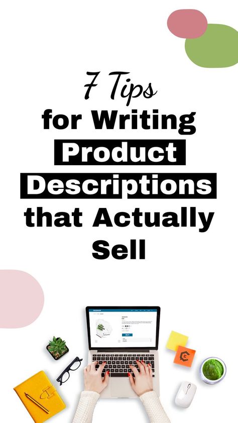 7 Tips for Writing Product Descriptions that Actually Sell. Marketing tips/ Business 101 Writing Product Descriptions, Ecommerce Tips, New Years Goals, Advertising Clothing, Reselling Clothes, Business 101, Create A Business, Work It Girl, Tips For Writing