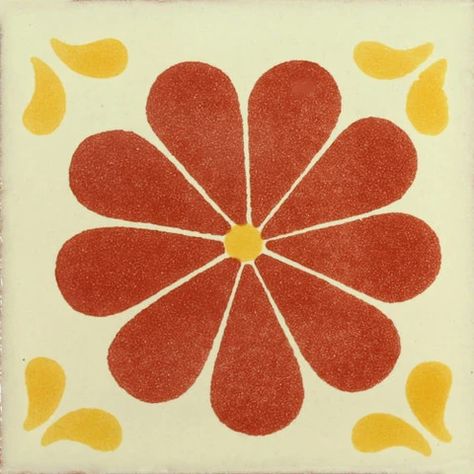 Talavera Tile – Tagged "Colors Include_Terra Cotta" – Mexican Tile Designs Watercolor Tiles, Mexican Pattern, Rustic Tile, Mexican Tiles, Patterned Tile, Patterned Tiles, Talavera Tile, Mexican Tile, Talavera Tiles