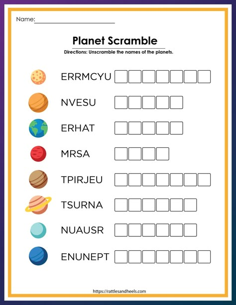 Solar System Worksheets For Kids, Planet Worksheet, Solar System Lessons, Planets Activities, Solar System Worksheets, Solar System Activities, Solar System For Kids, Space Week, Solar System Projects