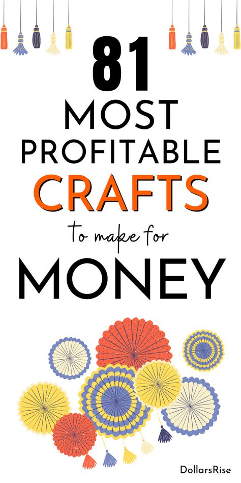 Do you like making crafts? Try selling the most profitable crafts and make money working from home. One of the best side hustle ideas for creative minds. Make your craft making hobby a money making business. Best craft ideas to make and sell! Side Hustle Craft Ideas, Make And Sell Ideas Extra Money, Homemade Items To Sell Ideas, Online Craft Business Ideas, Creative Things To Make And Sell, Most Profitable Crafts To Sell, Diy Sellable Crafts Make And Sell, Craft Ideas To Make Money, Cricut Business Ideas Make Money