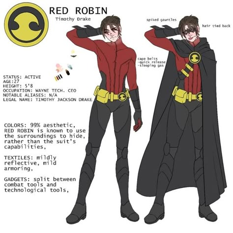 Batman Blueprint, Batfam Fanart, Bat Brothers, Robin Suit, Robin Outfit, Timothy Drake, Drake Clothing, Tim Drake Red Robin, Robin Costume