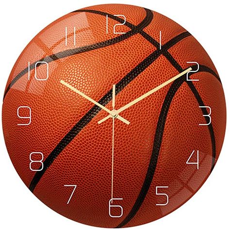 Amazon.com: Valentoria Basketball Football Soccer Golf Baseball Tennis Wall Clock Bedroom Livingroom Alarm Clock Birthday Chritmas Gifts Present for Kids Son Boys Baby Child NBA Basketball MLB Fans (Basketball): Home & Kitchen Wall Clock Bedroom, Basketball Room, Clock Bedroom, College Supplies, Bedroom Wall Clock, Basketball Wall, Football Wall, Basketball Design, Sports Wall