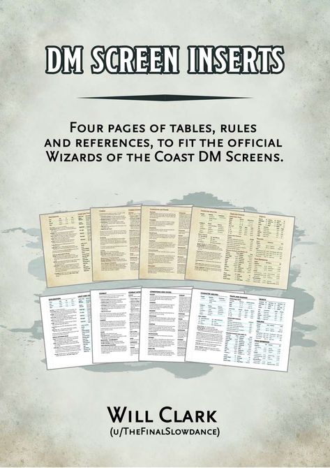 DM Screen Inserts - Dungeon Masters Guild | Dungeon Masters Guild Dnd Dm Screen, Dnd Dm, Dungeons And Dragons Books, Dnd 5, Dm Screen, Dungeon Master Screen, Spice Jar Labels, Dungeon Master's Guide, Storm King