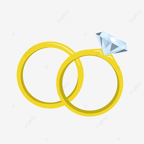 Wedding Ring Cartoon, Jewelry Clipart, Diamond Ring Drawing, Jewelry Png, Ring Cartoon, Engagement Invitation Cards, Matching Couple Rings, Filipino Tattoos, Cartoon Couple