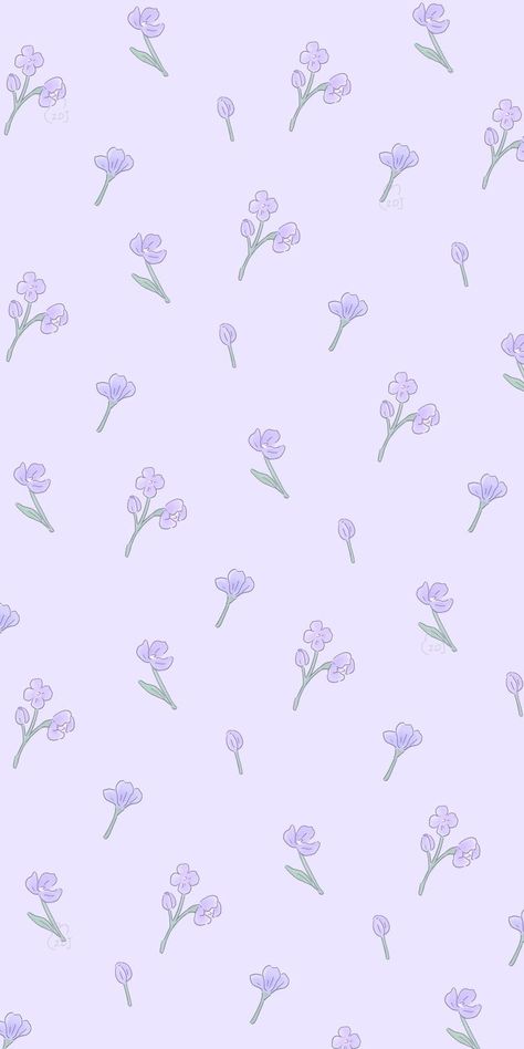 Cute Patterns Wallpaper Purple, Light Purple Cute Wallpaper, Wallpaper Purple Pastel Iphone Wallpapers, Purple Flowers Pattern, Violet Pastel Wallpaper, Pastel Purple Flowers Wallpaper, Pretty Purple Wallpapers, Purple Spring Wallpaper, Purple Wallpaper Iphone Vintage