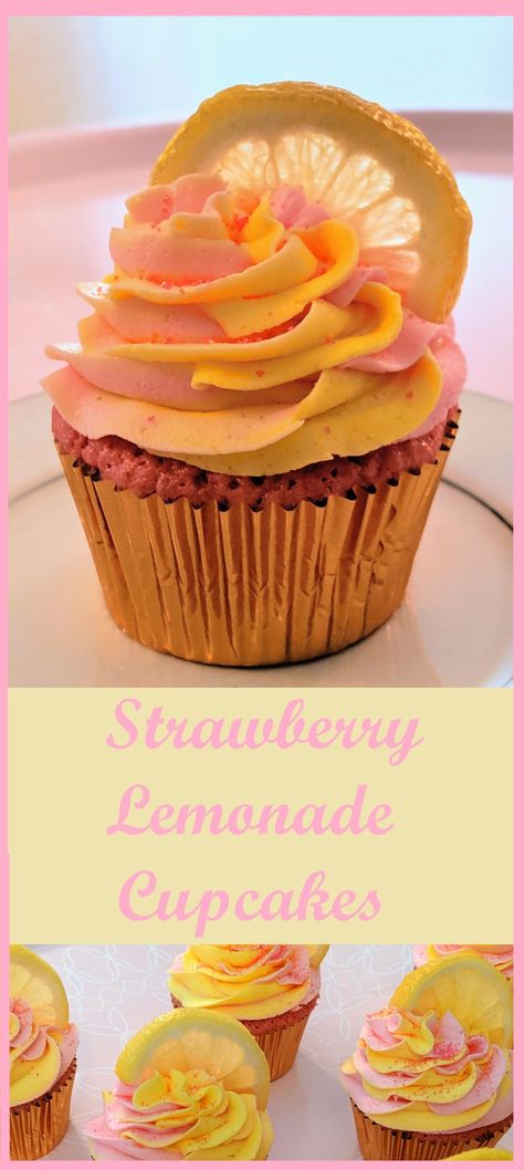 Lemonade Frosting, Raspberry Lemonade Cupcakes, Strawberry Chocolate Cake, Strawberry Lemonade Cupcakes, Tart Strawberry, Strawberry Lemonade Cake, Lemonade Strawberry, Homemade Strawberry Lemonade, Homemade Strawberry Cake