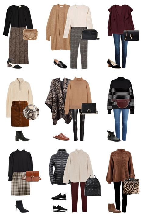 fall outfit ideas for work, weekend & date night - everything $25 or less! Brown Autumn Outfit, Date Look Outfits Winter, House Of Colour Autumn Outfits, Autumn Clothes Fall Outfits, Brown Outfit Ideas, Hoc Autumn, Outfit Ideas For Work, Fall Weekend Outfits, Clothes Capsule Wardrobe