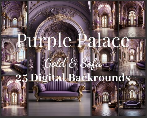 Purple and gold wedding