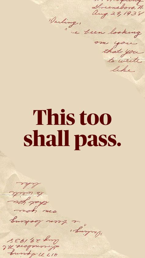 This too shall pass. #quotes #quote #inspo #inspiration #wallpaper #words #fyp #shufflefyp This Too Shall Pass Quote, Inspiration Wallpaper, This Too Shall Pass, Cozy Room Decor, Wallpaper Quotes, Your Aesthetic, Wisdom Quotes, Wise Words, Energy