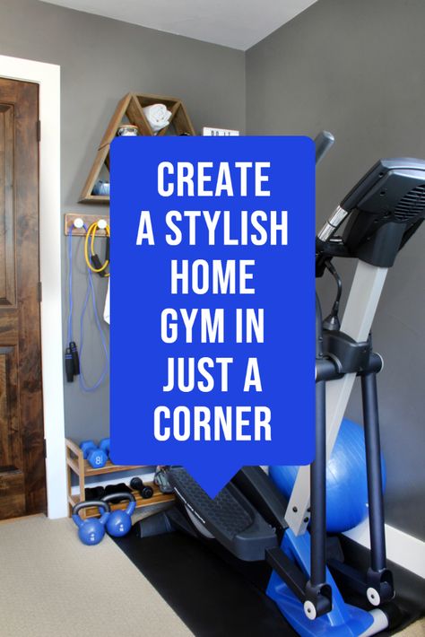 Home Workout Corner Design, Workout Corner Ideas In Living Room, Small Home Gym With Treadmill, Closet Exercise Room, Peleton Storage, Workout Corner Ideas In Bedroom, Total Gym Storage Ideas, Walk In Closet Workout Room, Home Gym On A Budget Ideas