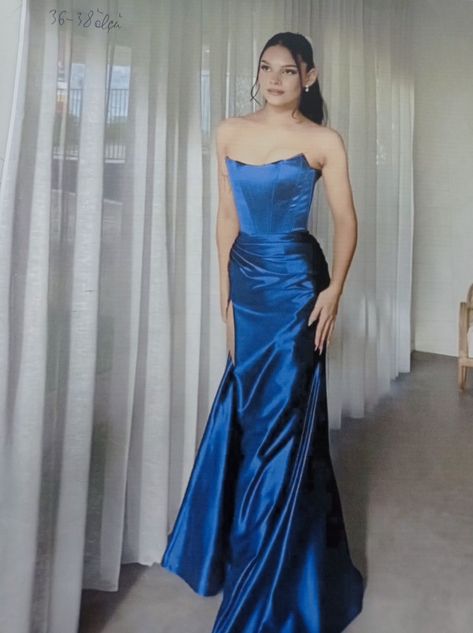 Royal Blue Dress Outfit, Blue Satin Prom Dress, Blue Graduation Dresses, Navy Blue Prom Dress, Royal Blue Gown, Navy Prom Dresses, Blue Satin Dress, Navy Blue Prom Dresses, Blue Ball Gowns