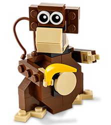 LEGO Monkey FREE LEGO Monkey Mini Model Build at Lego Stores on 8/5! Cute Legos, Fun Lego Ideas, Lego Themed Party, Lego Mosaic, Lego Building Instructions, Free Lego, Lego Animals, Lego Lovers, Lego People