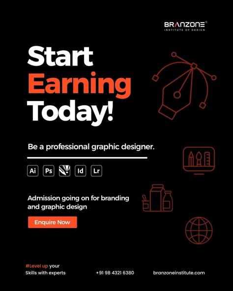 Online Course Template Design, Graphic Design Class Poster, Course Advertisement Design, Course Banner Design, Graphic Design Course Poster, Online Course Poster, Course Creative Ads, Course Poster Design, Graphic Designing Course