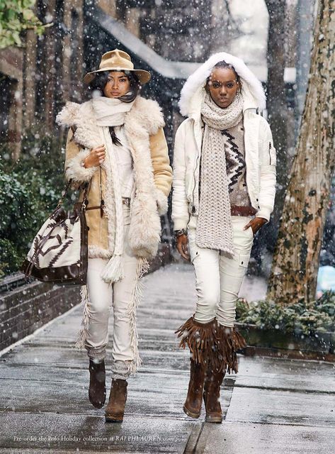 Kelly Gale for Polo Ralph Lauren Fall 2015 Campaign Colored Wardrobe, Winter Whites, Ralph Lauren Fall, Boho Chique, Mode Hippie, Looks Country, Winter Boho, Mode Casual, Fashion Blogger Style