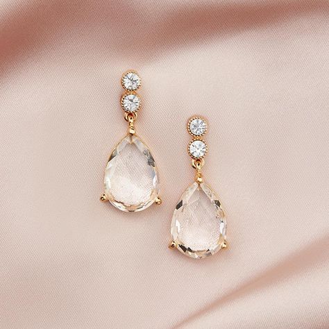 Default Title Jewelry For Wedding Guest, Mother Of The Bride Jewelry Ideas, Gold Wedding Jewelry Ideas For Bride, Bridal Earrings With Updo, Wedding Day Jewelry Brides, Bride Jewelry Ideas, Gold Bride Earrings, Bridesmaid Jewelry Ideas, Wedding Guest Earrings