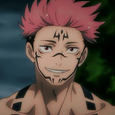 Jujutsu Kaisen An Anime, Anime Character, A Man, Tattoos, Anime, Hair, Pink