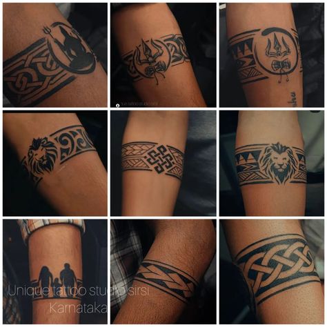 VINAYAK HEGDE.. ✨🎓✨ on Instagram: “For Appointment ☎️ 8197684324 Check out more creative tattoos by vinayak…” Bracelet Tattoo For Man, Leg Band Tattoos, Tattoo Kids, Tato Maori, Wrist Band Tattoo, Band Tattoos For Men, Simple Wrist Tattoos, Meaningful Wrist Tattoos, Unique Wrist Tattoos