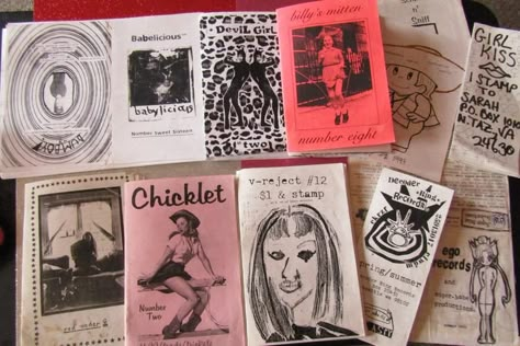 Riot Grrrl Zine, Feminist Punk, Riot Grrl, Zine Inspiration, Zine Ideas, Protest Art, Zine Design, Riot Grrrl, History Photos